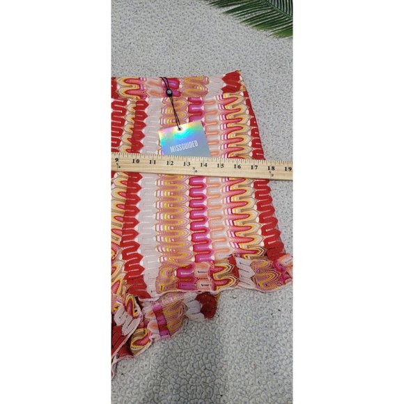 Missguided Women's Shorts Co Ord Crochet Frill Hem Multi-Color Size 8 NEW w/ Tag - Picture 11 of 15